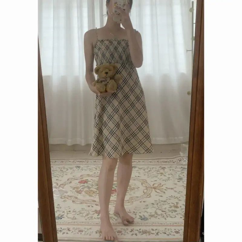 Burberry Burberry Khaki Cotton Women's Dress Size S / US 4 / IT 40 - 6 Thumbnail