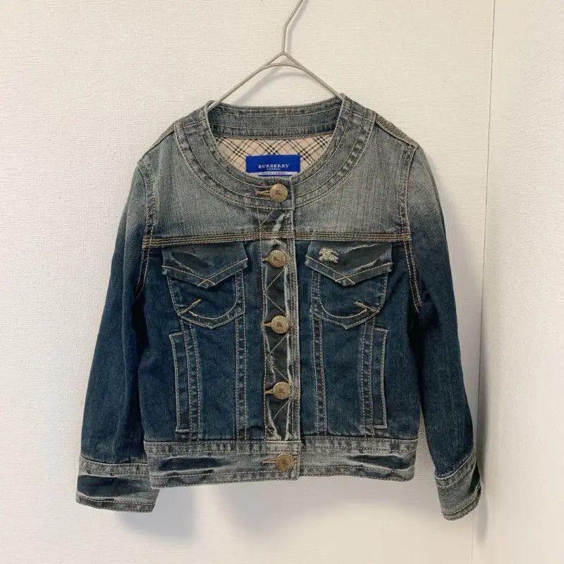 Burberry Burberry Women's Blue Cotton Blend Jacket Size S / US 4 / IT 40 - 2 Thumbnail