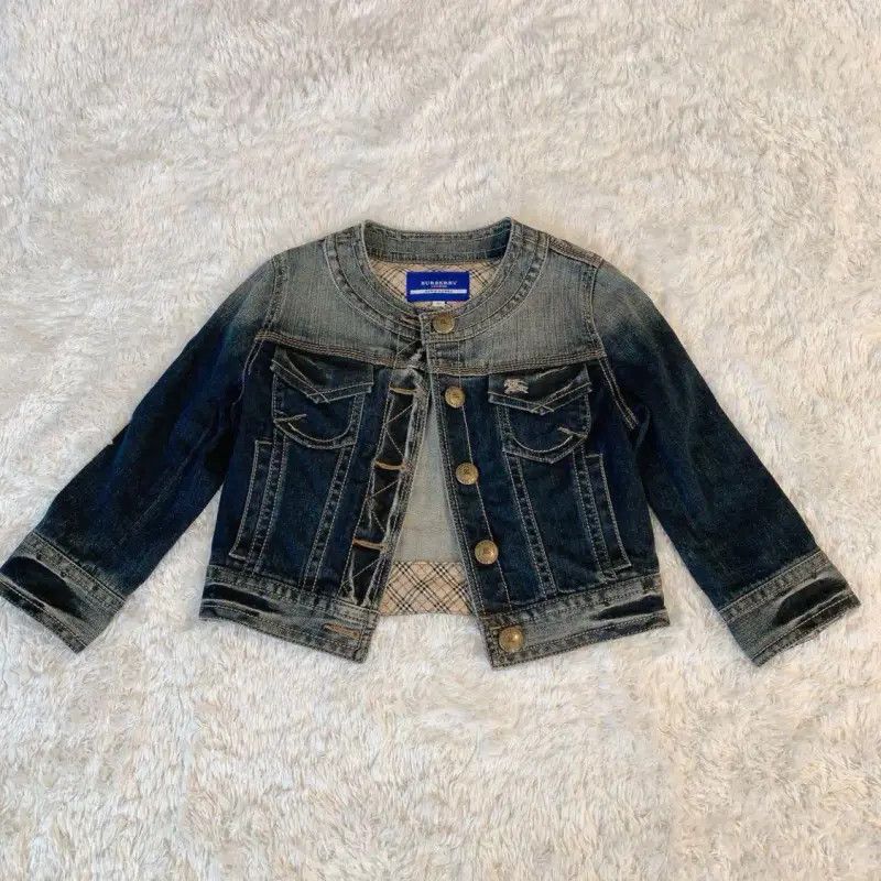 Burberry Burberry Women's Blue Cotton Blend Jacket Size S / US 4 / IT 40 - 5 Thumbnail