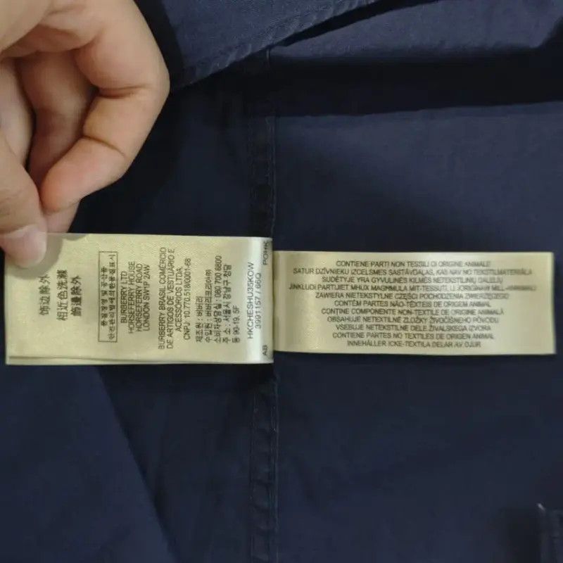Burberry Burberry Navy Cotton Women's Shirt Size S / US 4 / IT 40 - 7 Thumbnail