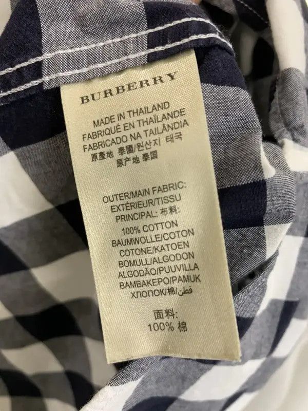 Burberry Burberry Women's Summer Checkered Short Sleeve Shirt Size XS / US 0-2 / IT 36-38 - 5 Thumbnail