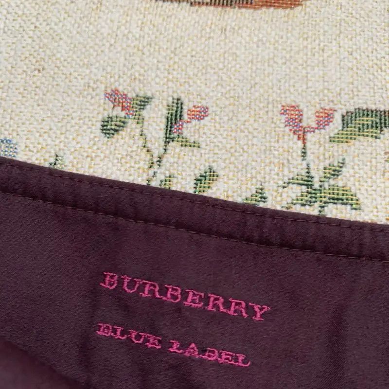 Burberry Burberry Purple Plaid Wool Skirt Size 23" - 5 Thumbnail