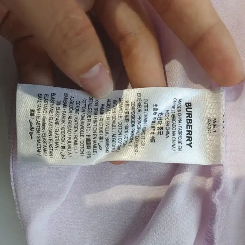 Burberry Burberry Pink Cotton Women's T-Shirt Size M / US 6-8 / IT 42-44 - 5 Thumbnail