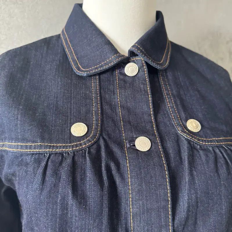 Burberry Burberry Blue Cotton Women's Jacket Size S / US 4 / IT 40 - 7 Thumbnail