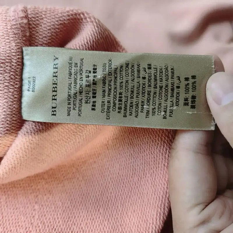 Burberry Burberry Women's Cotton Sweatshirt in Blush Pink Size M / US 6-8 / IT 42-44 - 6 Thumbnail