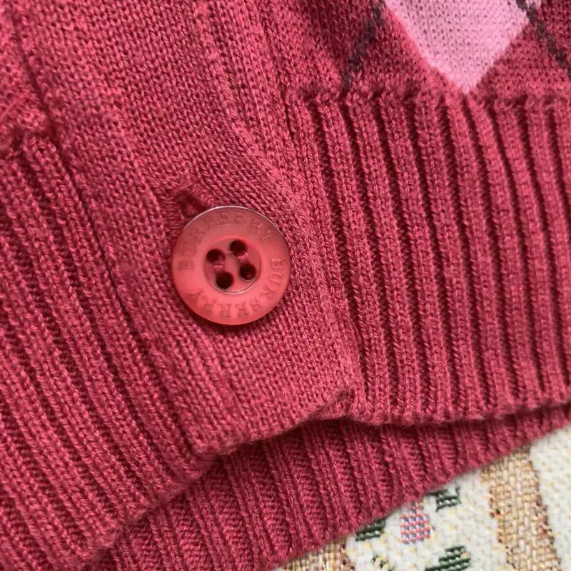 Burberry Burberry Pink Heart Pattern Long Sleeve Cardigan Size M / US 6-8 / IT 42-44 - 5 Thumbnail