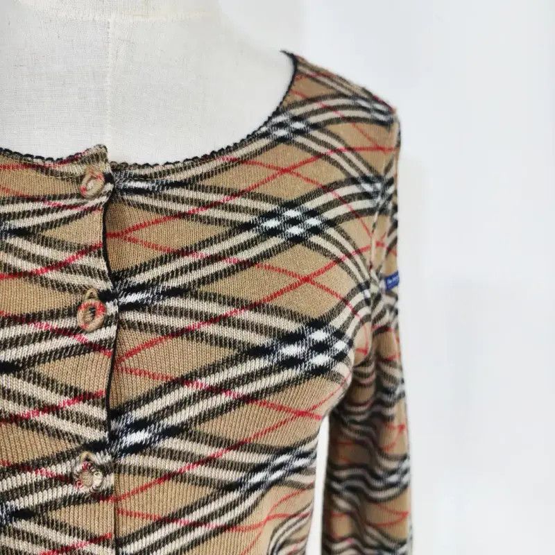Burberry Burberry Khaki Wool Blend Long Sleeve Cardigan Size M / US 6-8 / IT 42-44 - 2 Thumbnail