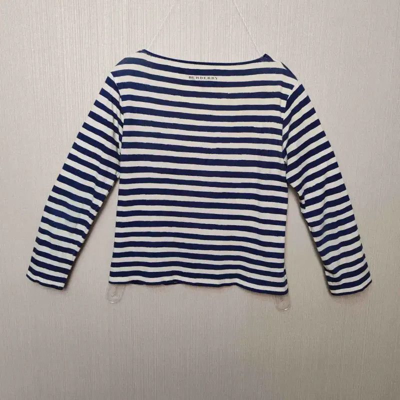 Burberry Burberry Blue Striped Cotton T-Shirt Size XXS / US 00 / IT 34 - 2 Thumbnail