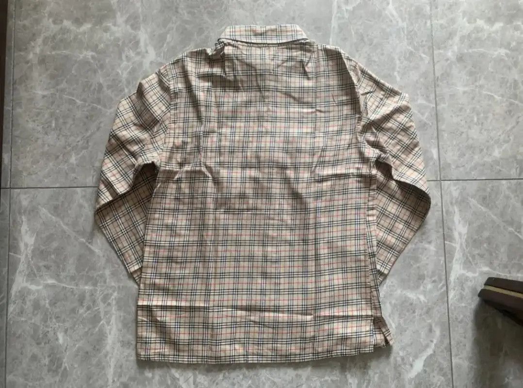 Burberry Burberry Khaki Cotton Check Long Sleeve Shirt Size M / US 6-8 / IT 42-44 - 5 Thumbnail