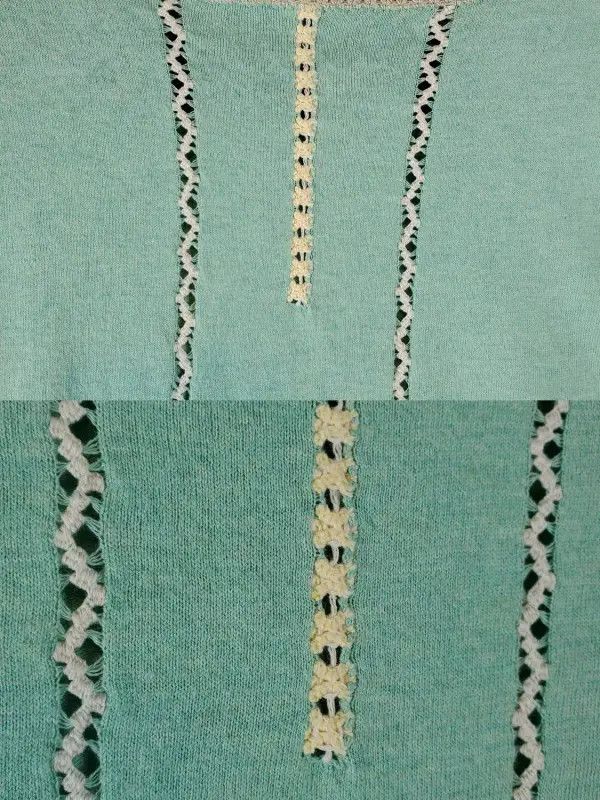 Burberry Burberry Light Blue Embroidered Lace Short Sleeve T-shirt Size M / US 6-8 / IT 42-44 - 9 Thumbnail