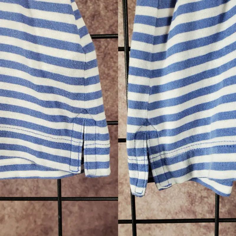 Burberry Burberry Summer Blue Striped Short Sleeve T-Shirt Size M / US 6-8 / IT 42-44 - 7 Thumbnail