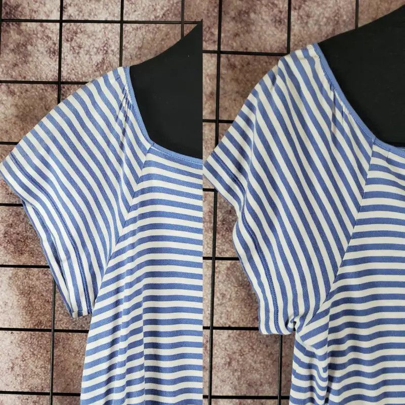 Burberry Burberry Summer Blue Striped Short Sleeve T-Shirt Size M / US 6-8 / IT 42-44 - 6 Thumbnail