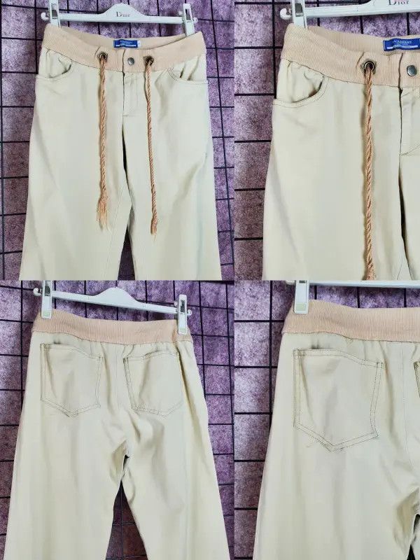 Burberry Burberry Spring Autumn Beige Cotton Pants Size 23" - 3 Thumbnail