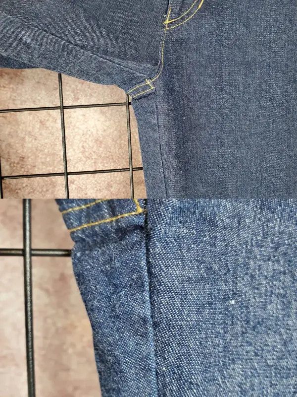 Burberry Burberry Blue Cotton Blend Casual Pants Size 23" - 4 Thumbnail