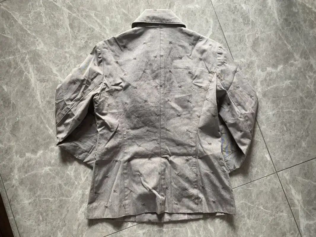 Burberry Burberry Gray Cotton Women's Jacket Size M / US 6-8 / IT 42-44 - 3 Thumbnail