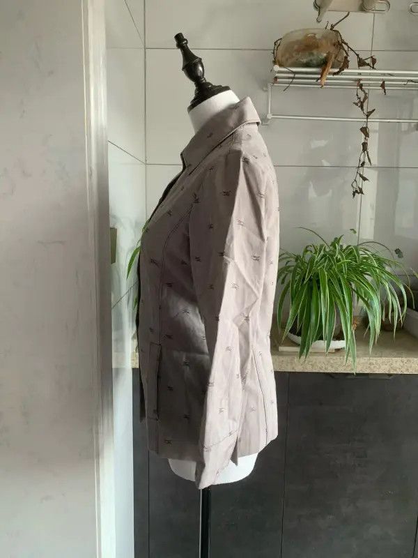 Burberry Burberry Gray Cotton Women's Jacket Size M / US 6-8 / IT 42-44 - 7 Thumbnail