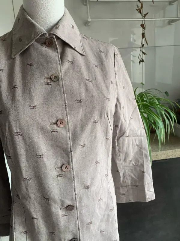 Burberry Burberry Gray Cotton Women's Jacket Size M / US 6-8 / IT 42-44 - 5 Thumbnail