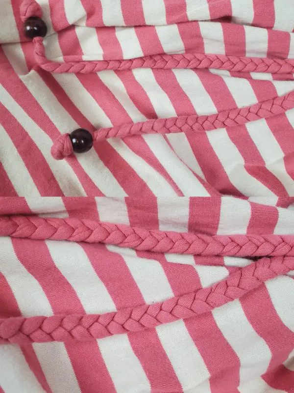 Burberry Burberry Pink Striped Cotton Summer Dress Size M / US 6-8 / IT 42-44 - 5 Thumbnail