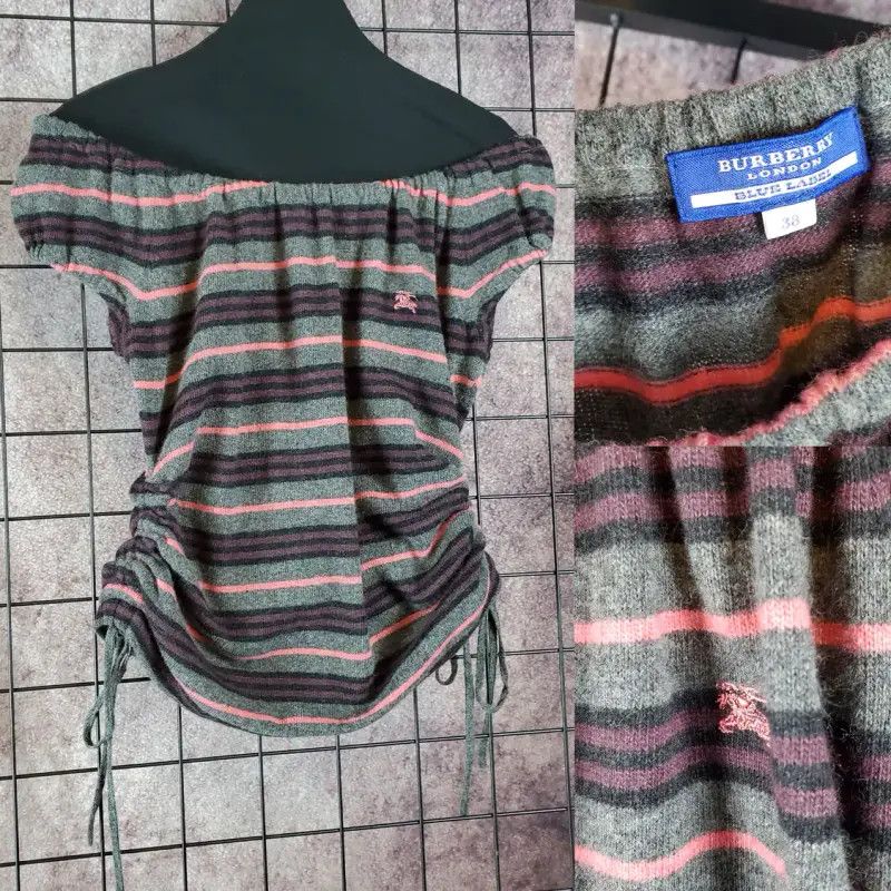 Burberry Burberry Women's Striped Cashmere Blend Knit Top Size M / US 6-8 / IT 42-44 - 4 Thumbnail