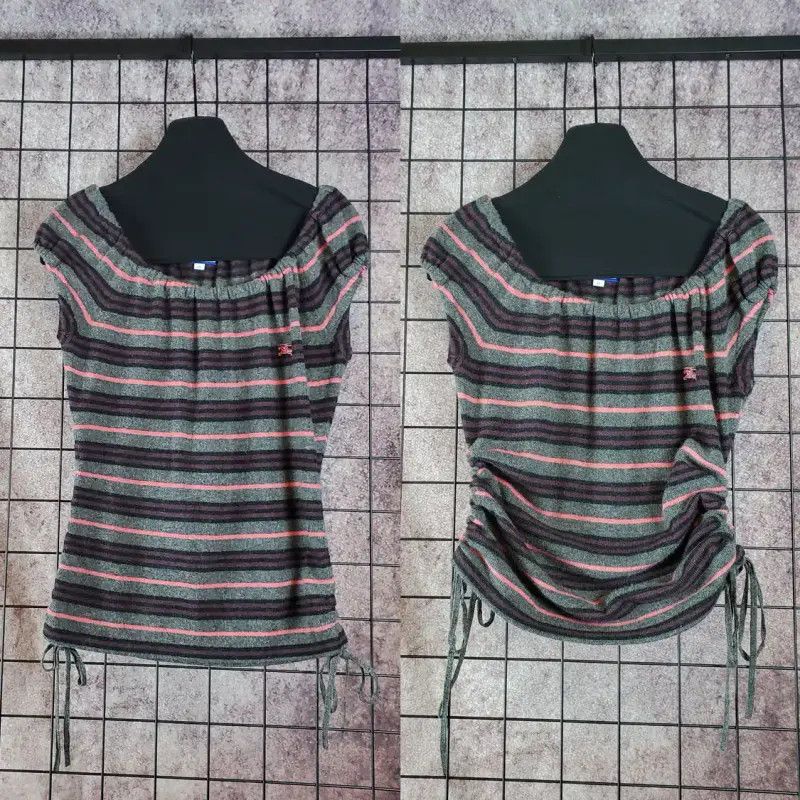 Burberry Burberry Women's Striped Cashmere Blend Knit Top Size M / US 6-8 / IT 42-44 - 3 Thumbnail