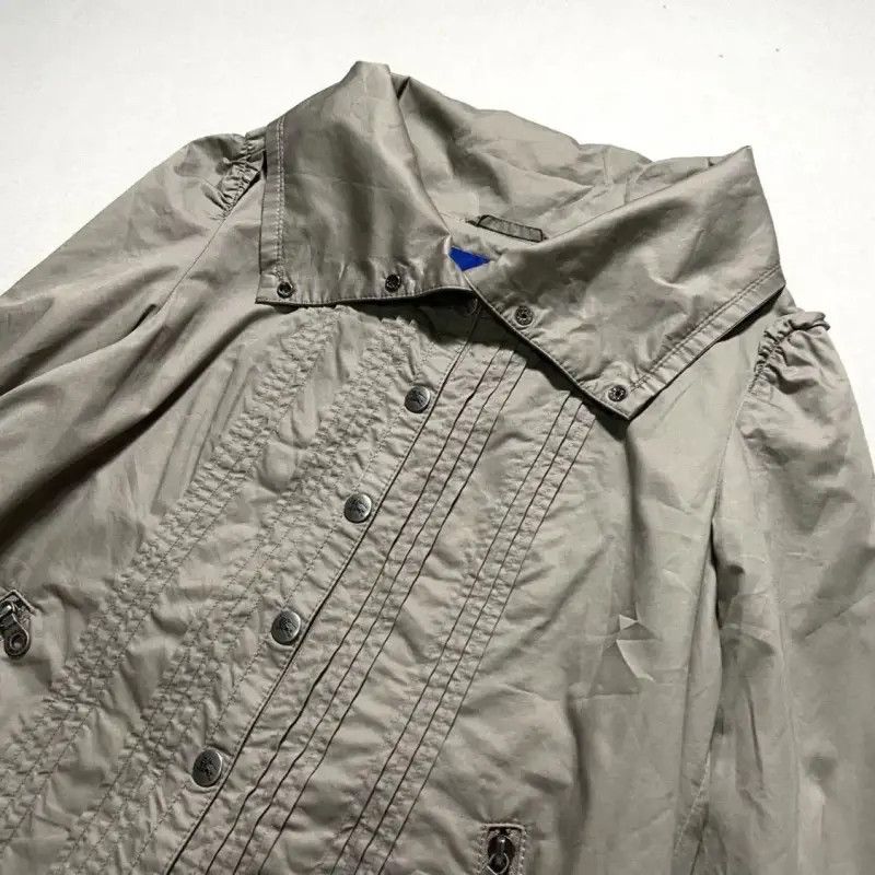 Burberry Burberry Silver Cotton Mid-Length Coat Size M / US 6-8 / IT 42-44 - 4 Thumbnail