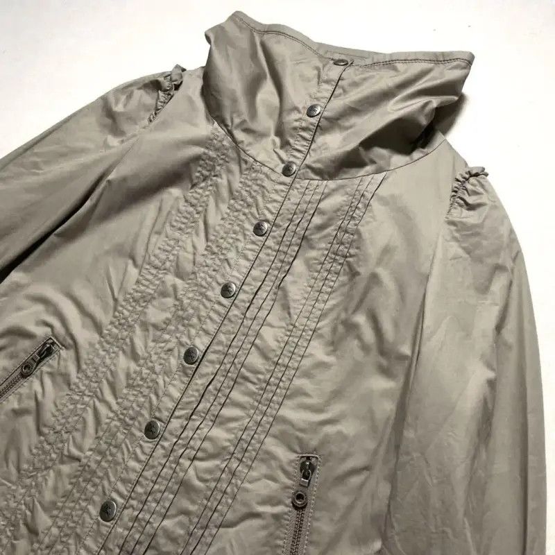 Burberry Burberry Silver Cotton Mid-Length Coat Size M / US 6-8 / IT 42-44 - 3 Thumbnail