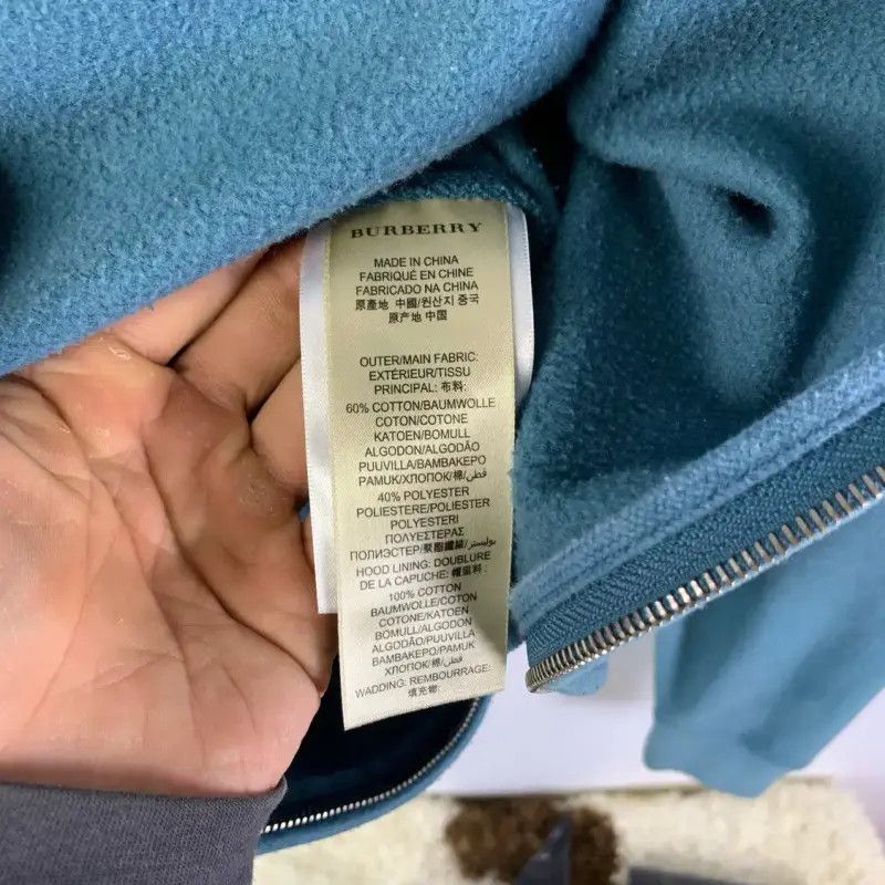 Burberry Burberry XS Light Blue Women's Hoodie Size XS / US 0-2 / IT 36-38 - 4 Thumbnail