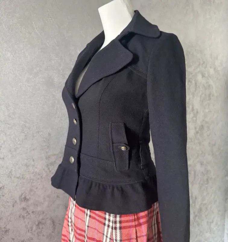 Burberry Burberry Black Wool Blend Short Coat for Women Size S / US 4 / IT 40 - 5 Thumbnail