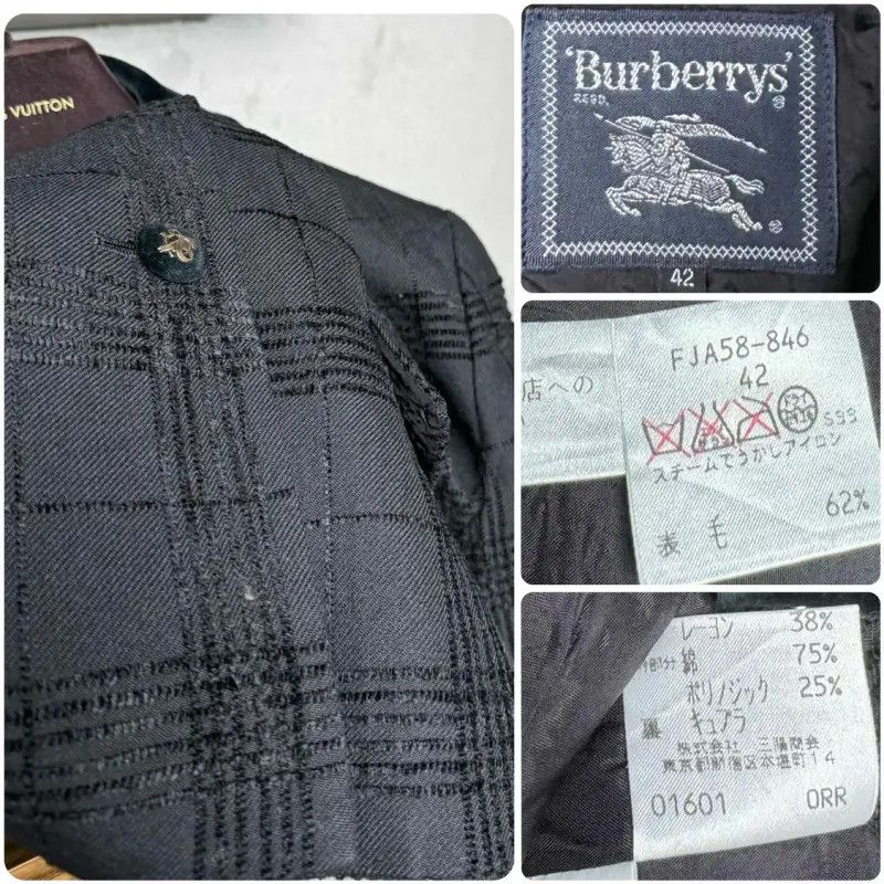 Burberry Burberry Black Wool Blend Women's Cardigan Size ONE SIZE - 3 Thumbnail