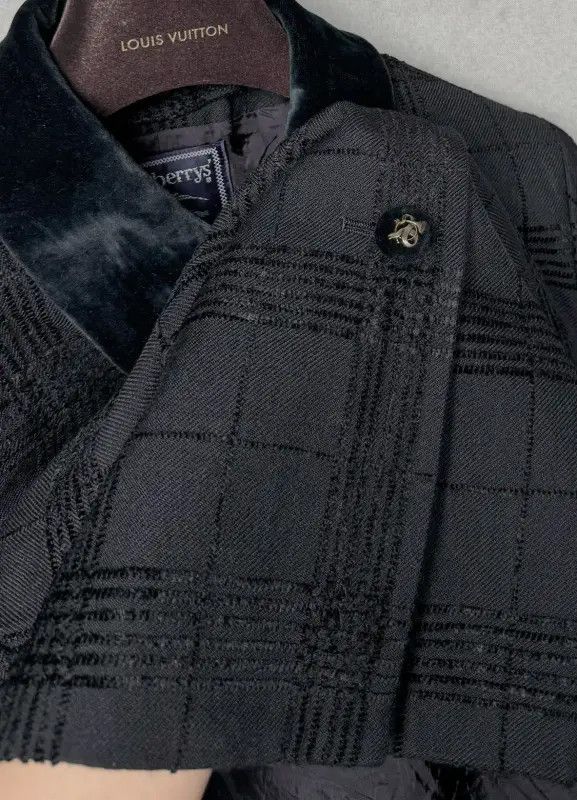Burberry Burberry Black Wool Blend Women's Cardigan Size ONE SIZE - 5 Thumbnail