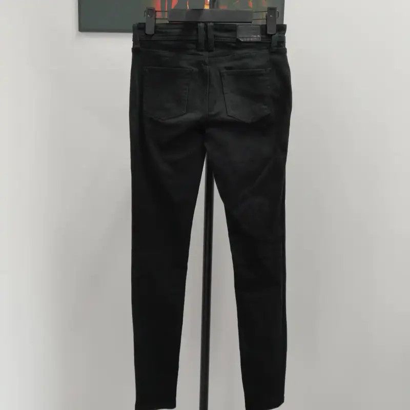 Burberry Burberry Black Cotton Women's Denim Pants Size 22" - 2 Thumbnail