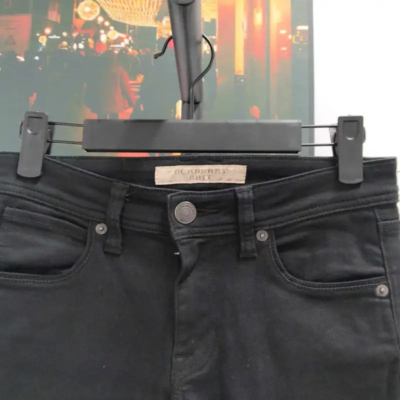 Burberry Burberry Black Cotton Women's Denim Pants Size 22" - 7 Thumbnail