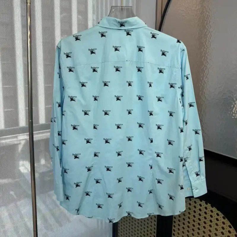 Burberry Burberry Light Blue Women's Shirt Size S Size S / US 4 / IT 40 - 2 Thumbnail