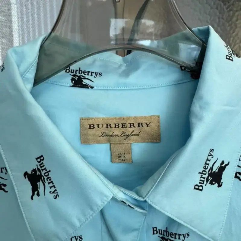 Burberry Burberry Light Blue Women's Shirt Size S Size S / US 4 / IT 40 - 3 Thumbnail