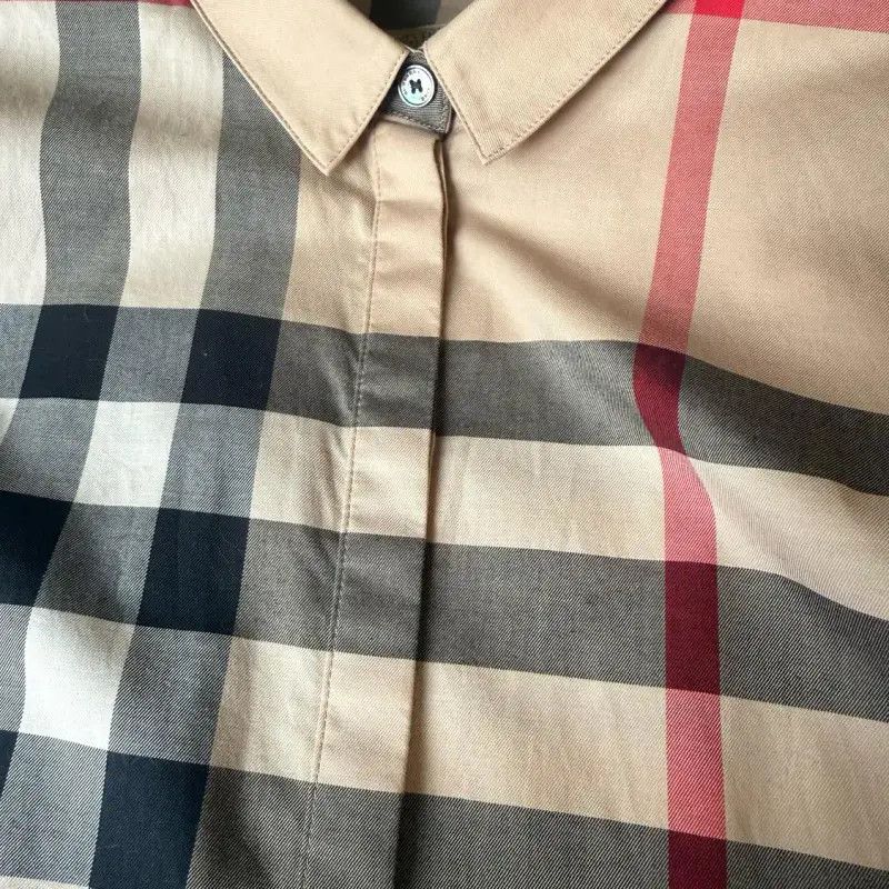 Burberry Burberry Women's Long Sleeve Check Shirt Size XS / US 0-2 / IT 36-38 - 3 Thumbnail