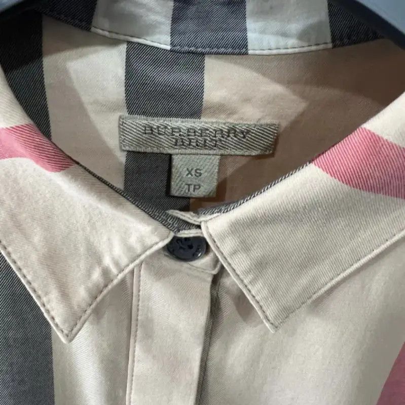 Burberry Burberry Women's Long Sleeve Check Shirt Size XS / US 0-2 / IT 36-38 - 5 Thumbnail
