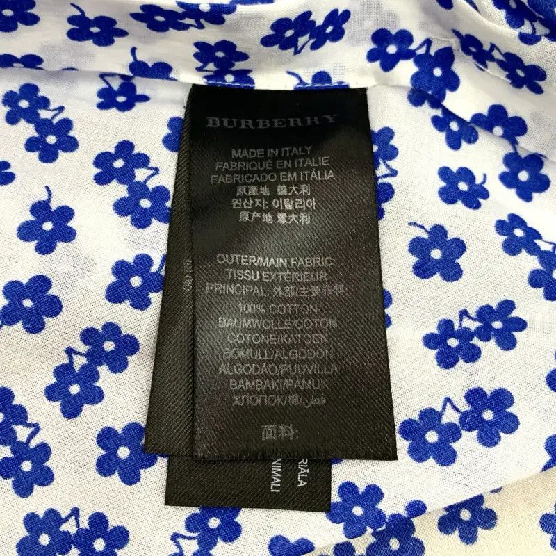 Burberry Burberry Blue Cotton Floral Women's Shirt Size ONE SIZE - 6 Thumbnail