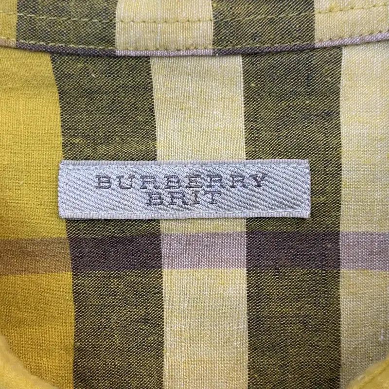 Burberry Burberry Yellow Cotton Short-Sleeve Shirt Size L / US 10 / IT 46 - 6 Thumbnail