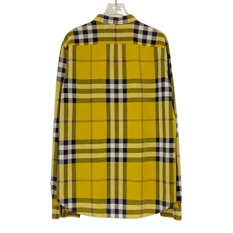 Burberry Burberry Yellow Cotton Short-Sleeve Shirt Size L / US 10 / IT 46 - 2 Thumbnail