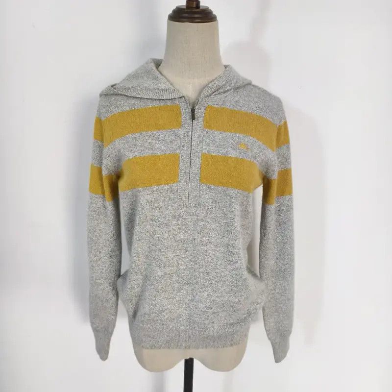 Burberry Burberry Women's Gray Wool Blend Long Sleeve Sweater Size M / US 6-8 / IT 42-44 - 2 Thumbnail