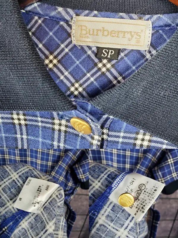 Burberry Burberry Blue Cotton Battle Check Summer Top Size S / US 4 / IT 40 - 5 Thumbnail