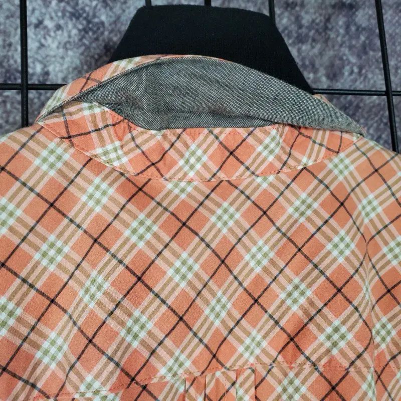 Burberry Burberry Summer Orange Pink Short Sleeve Shirt Size M / US 6-8 / IT 42-44 - 9 Thumbnail