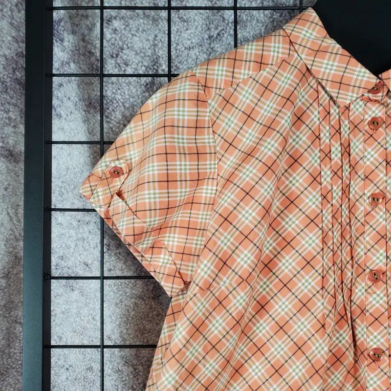 Burberry Burberry Summer Orange Pink Short Sleeve Shirt Size M / US 6-8 / IT 42-44 - 5 Thumbnail