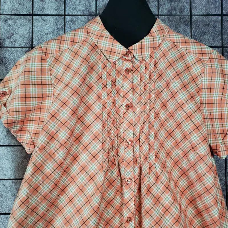 Burberry Burberry Summer Orange Pink Short Sleeve Shirt Size M / US 6-8 / IT 42-44 - 4 Thumbnail