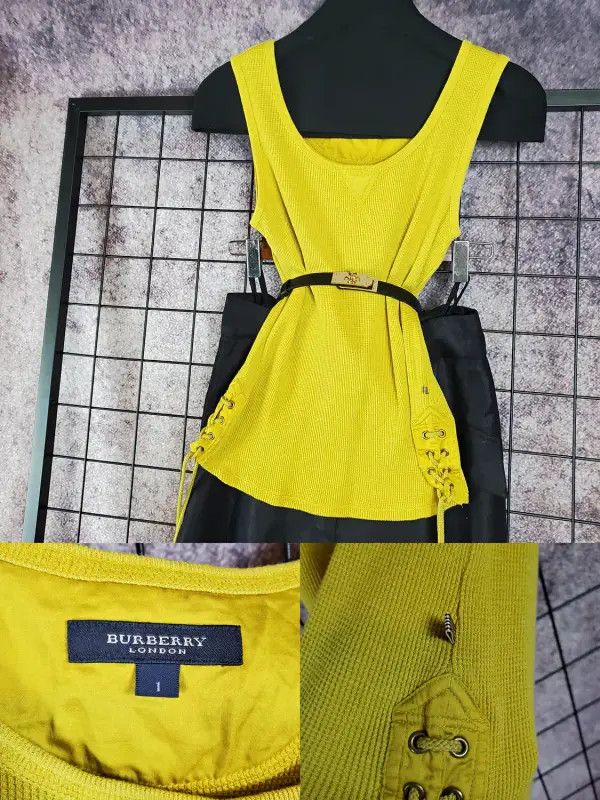 Burberry Burberry Summer Yellow Silk Blend Top Size S / US 4 / IT 40 - 2 Thumbnail