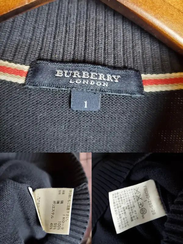 Burberry Burberry Navy Blue Cotton Long Sleeve Sweater Size S / US 4 / IT 40 - 6 Thumbnail