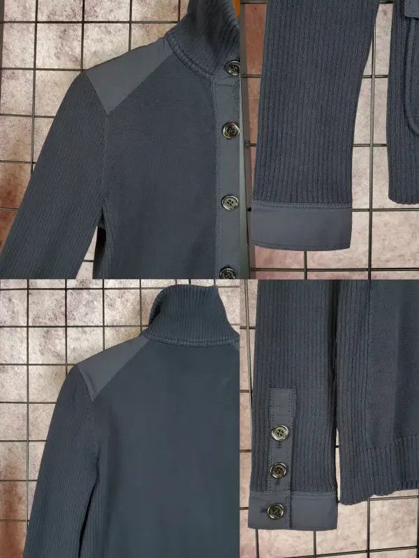 Burberry Burberry Navy Blue Cotton Long Sleeve Sweater Size S / US 4 / IT 40 - 4 Thumbnail