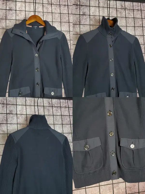 Burberry Burberry Navy Blue Cotton Long Sleeve Sweater Size S / US 4 / IT 40 - 3 Thumbnail