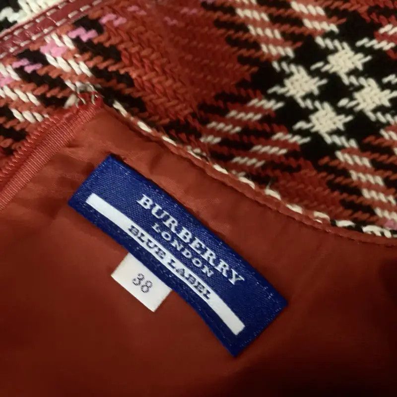 Burberry Burberry Red Cotton Check Dress for Women Size M / US 6-8 / IT 42-44 - 6 Thumbnail