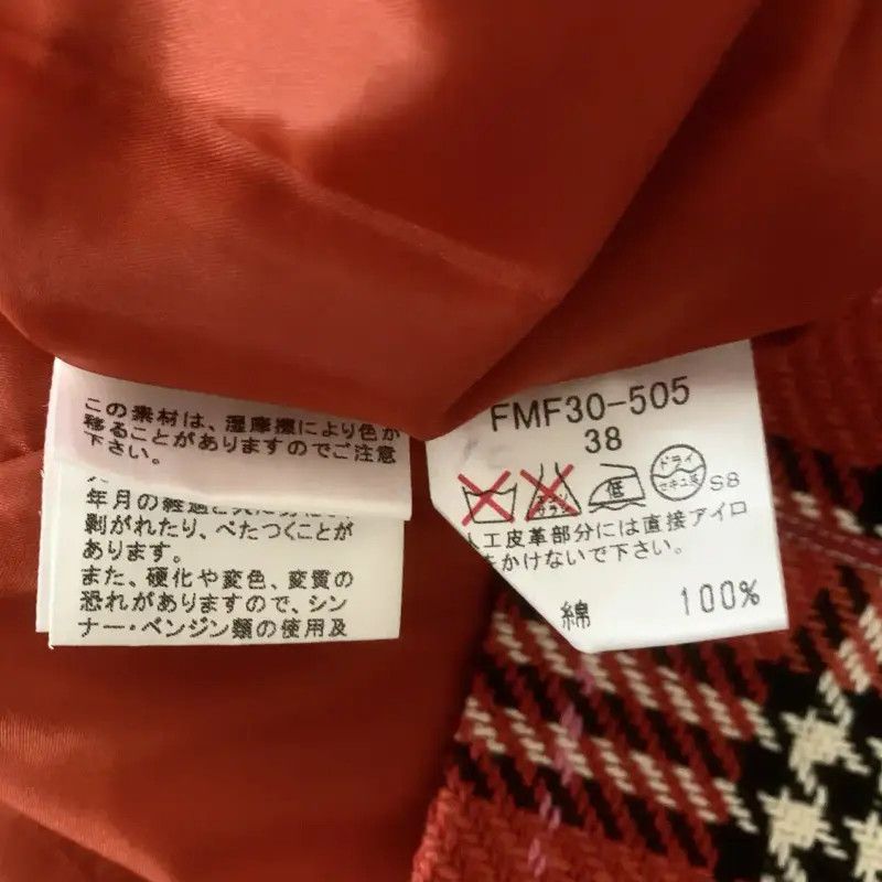 Burberry Burberry Red Cotton Check Dress for Women Size M / US 6-8 / IT 42-44 - 7 Thumbnail